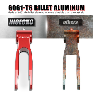 Bieletas de Amortiguador Trasero de Aluminio NICECNC para <span class=keywords><strong>YAMAHA</strong></span> <span class=keywords><strong>Raptor</strong></span> <span class=keywords><strong>700</strong></span> YFM700 2013 2015-2022 700R 2014 700R YFM700R <span class=keywords><strong>2009</strong></span> 2011-2022 - Product Image 2
