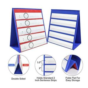 Wholesale Foldable Multifunction Double-Sided 12x13" Polyester American Style <b>Tabletop</b> Pocket Chart Five Layers Wall <b>Storage</b> for - Product Image 5