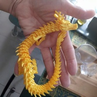 Ornement de dragon chinois imprimé en 3D, entièrement articulé et mobile, statue de dragon porte-bonheur pour la décoration de la maison, du bureau ou du bureau d'ADHD