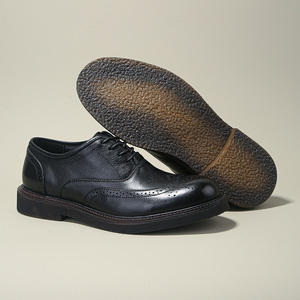 รองเท้าบร็อกหนังแท้คุณภาพสูงสำหรับผู้ชาย ผลิตตามสั่ง สำหรับใส่ลำลอง พื้นรองเท้านุ่ม ระบายอากาศได้ดี - Product Image 4