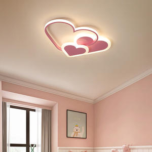 Lambalar yaratıcı yatak odası romantik kızlar İskandinav sıcak olabilir tavan lambası Led Metal Modern kız pembe çocuk odası ışıkları - Product Image 1