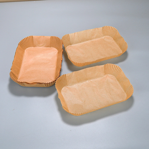 Hình chữ nhật 8.6 inch Nồi chiên không khí dùng một lần giấy da không dính nồi chiên không khí lót giấy nấu ăn 40gsm - Product Image 2