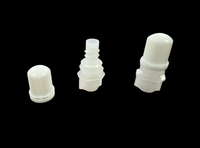 Bouchon de bec verseur compact en plastique avec sortie de 4,8 mm pour le conditionnement et la recharge de sachets souples, cosmétiques et emballages de boissons