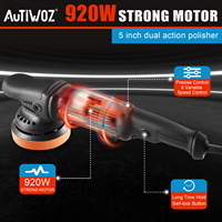 Polisseuse de voiture électrique à double action 6 vitesses de 5 pouces 920W polisseuse d'orbite de 9.5mm Machine de polissage à double action à 6 vitesses