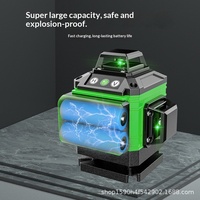 Niveau laser vert 4D MVM de haute qualité à 16 lignes, batterie rechargeable, auto-nivelant, outil de construction DIY, portée de 50 m