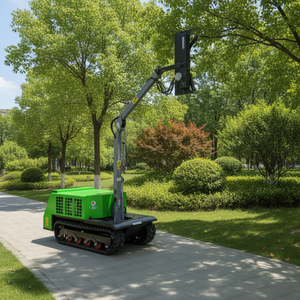 Podadora de Brazo Cantilever Eléctrica de Grado Comercial con Cortasetos de Altura Ajustable de 0 a 180° para Mantenimiento de Jardines - Product Image 1