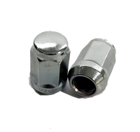 Écrous de voiturette de golf chromés de haute qualité, durables et résistants, 1/2-20, 16 pièces par boîte, accessoires pour voiturette de golf