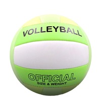 Ballon de volley-ball en PVC cousu à la machine, épaissi, n°5, couleur macaron, pour l'entraînement des étudiants, les examens et l'utilisation sur la plage