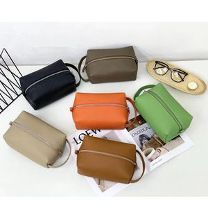 Prix bas cuir voyage maquillage brosse de maquillage ensemble <span class=keywords><strong>Kit</strong></span> trousse de toilette cadeau fourre-tout sac à main organisateurs sacs - Product Image 1