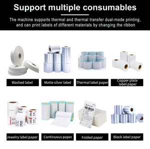 Đám cưới Ribbon tùy biến công cụ kỹ thuật số máy in Ribbon công nghiệp chuyển mã vạch máy in Tốc độ in: 150 mm/giây - Product Image 5