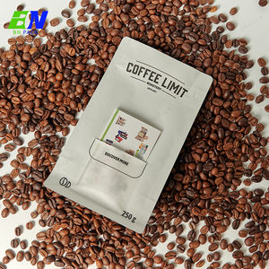 工場カスタム印刷低MOQグラムスタンドアップコーヒーバッグ平底250g 1kgコーヒーバッグバルブとジッパー豆付き