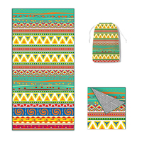 Serviette de plage à séchage rapide personnalisée, écologique, sans sable, en microfibre recyclée