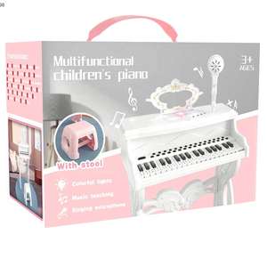 Juguete de Teclado Musical Electrónico con Luces, Instrumento Musical, Piano Infantil con Micrófono, Ayuda Didáctica - Product Image 6