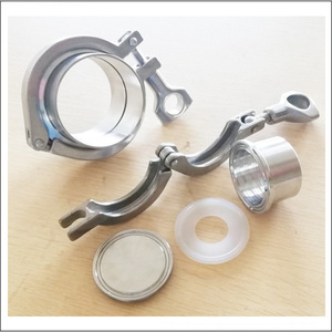 Conjuntos de Abrazaderas Sanitarias DIN 3A SMS, Unión Tri Clover de Acero Inoxidable, Unión Tri Clamp - Product Image 4