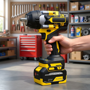 Llave de Impacto Eléctrica sin Escobillas de Alto Torque 700N.M, Herramienta Eléctrica Inalámbrica de 21V para Reparación de Neumáticos de Automóviles, Camiones y Autocaravanas - Product Image 2