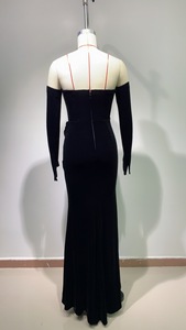 Đầm dạ hội nhung nữ ED2675 mới về, đầm dài đính <span class=keywords><strong>sequin</strong></span>, kiểu dáng thanh lịch - Product Image 5