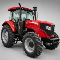 Tracteur agricole d'occasion 4x4 avec prise de force arrière catégorie II, cabine fermée, moteur diesel pour transmission multi-vitesses et labourage