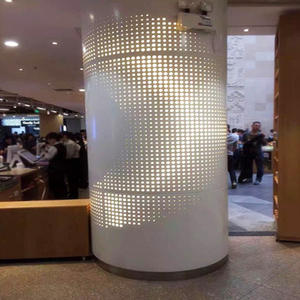 Panneaux de mur-rideau en aluminium perforé - Revêtement de <span class=keywords><strong>façade</strong></span> ventilée à motif ovale pour l'<span class=keywords><strong>architecture</strong></span> moderne - Product Image 5