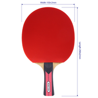 Raquette de ping-pong Reactor SWORD-R Competition, poignée droite ergonomique, contrôle des vibrations, fibre de carbone, base en bois de frêne 7 plis