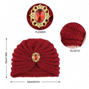 Gorro de Invierno de Alta Calidad para Uso Diario, Accesorio de Joyería, Gorro Elástico de Color Sólido, Cálido, Acrílico, Ideal para Viajes, para Mujer - Product Image 3