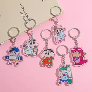 Plastic Key Chains Custom Logo Epoxy Cute Anime Acrylic Keychain For Gifts