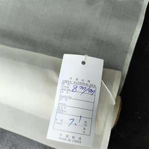 100% शहतूत रेशम का असली रेशम ऑर्गेंज़ा कपड़े कठोर धागे कठोर रेशम के सफेद कपड़े निर्माता 5 मिमी/6 मिमी/8 मिमी - Product Image 4