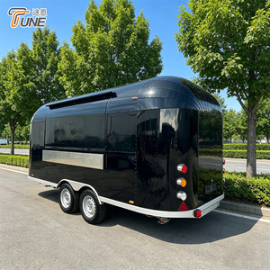 Food Truck in Acciaio Inossidabile per Bar Succhi Tropicali, Rimorchio Mobile Attrezzato per Smoothie e Acai Bowl - Product Image 1