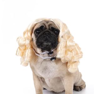 Peluca Universal de Poliéster para Perros y Gatos, Nuevo Accesorio para Mascotas, Juguete para Halloween, Navidad, para Perros que Juegan a Disfrazarse, para el Verano - Product Image 6
