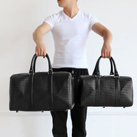 Sac de Voyage Cabas Imperméable en Cuir, Grand Sac Polochon Mixte pour Hommes et Femmes, Sac de Week-End