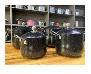 Zhejiang factory aluminium pot non stick cooking pot set
