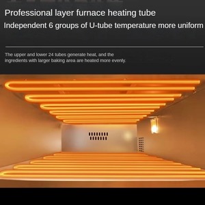 Thương Mại Tư Nhân Mở Lò Nướng Lò Chuyên Nghiệp Lớp Lò Công Suất Lớn Bánh Mì Nướng Với Slate Nhà Lò Nướng Điện - Product Image 3