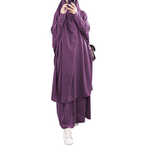 2022 nuovi vestiti da preghiera Nida manica a pipistrello francese per Jilbab accessori di abbigliamento tradizionale musulmano a vendita calda colore semplice 2 - Product Image 6
