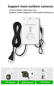 UPS-fuente de alimentación de 12V de CC, batería de iones de litio recargable, batería de iones de litio de 4500MAH, respaldo para cámara de seguridad <span class=keywords><strong>IP</strong></span> WiFi CCTV - Product Image 3