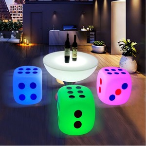 Outdoor Led Light Party Bar Tafel Chaise Lumineuses Cubos Bar Stoel Vierkante Kubus Stoel Voor Zittende Barkrukken Led Verhuur Meubilair - Product Image 1