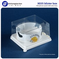 Boîte à gâteau X035 noire de 4 pouces pour tiramisu, mousse, fromage et crème, usage agricole et pâtissier, emballage personnalisé