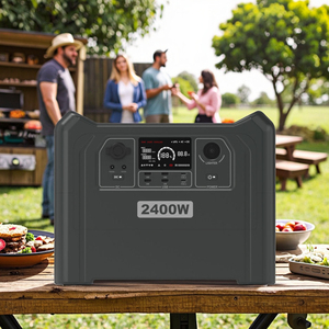 เครื่องกำเนิดไฟฟ้าพลังงานแสงอาทิตย์แบบพกพา คุณภาพสูง 120V 2300W 2400W สถานีพาวเวอร์แบงค์แบบพกพาที่ดีที่สุดสำหรับการตั้งแคมป์ จ่ายไฟได้จำนวนมาก - Product Image 2