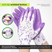 Gants en mousse de latex durables avec logo personnalisé, antidérapants, résistants aux épines, pour l'arrangement floral, la coupe des fleurs et la récolte