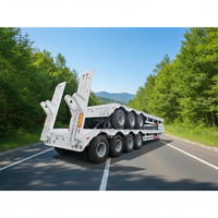 Remorque surbaissée à bas prix de 30 à 80 tonnes, 2/3/4 essieux, pour conteneurs de 20, 40 et 45 pieds