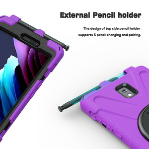 Xoay đứng điều chỉnh dây đeo tay mềm Silicone Bumper Bút Chì Chủ Tablet trường hợp đối với Samsung Galaxy Tab hoạt động 3 8.0 t570 t575 - Product Image 6