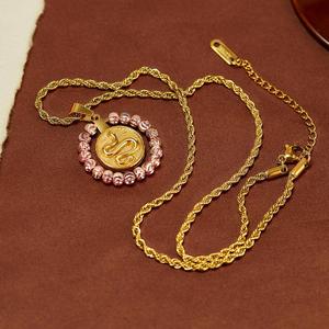 Collar de Cadena de Eslabones de Acero Inoxidable Chapado en Oro con Patrón de Serpiente Retro para Mujer, Collar Geométrico Moderno para Regalo - Product Image 4