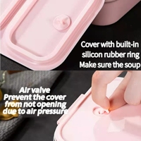 Werbeartikel Isolierte Warmhalte-Lunchbox Metall-Tiffin-Box Edelstahl Tragbare Bento-Box