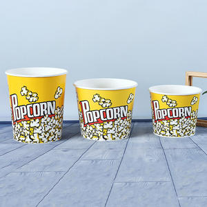 popcorn bucket custom plastic cartoon 85oz buckets paper bucket