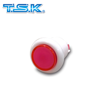 Tombol Tekan Bulat T10 ABS/PC Berkualitas Tinggi (Multi-Warna) untuk Mesin Game - Merek TSK
