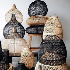 โคมไฟทำด้วยมือจากเวียดนามผู้ผลิตโคมไฟไม้ไผ่และหวาย - Product Image 1