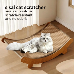 Grattoir <span class=keywords><strong>à</strong></span> <span class=keywords><strong>chat</strong></span> en sisal durable en gros, grand repose-<span class=keywords><strong>chat</strong></span> en forme de U, meuble résistant <span class=keywords><strong>à</strong></span> l'usure avec cadre en bois <span class=keywords><strong>pour</strong></span> chats d'intérieur - Product Image 2