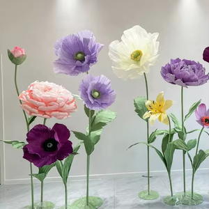 Hoa giấy mẫu đơn khổng lồ trang trí tiệc đứng bán chạy, hoa khổng lồ dùng trang trí đám cưới, sự kiện - Product Image 4