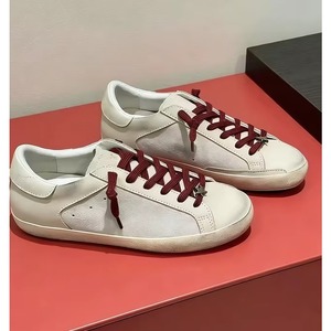 Chaussures décontractées rétro en cuir d'agneau haut de gamme avec un aspect vieilli et salissant, doublure en cuir véritable, chaussures de basket-ball pour hommes - Product Image 1