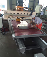 Mesin Poles Batu OMC 12.5kW 380V Produktivitas Tinggi Motor Jembatan Tunggal Kontrol Pemrograman PC untuk Lembaran Marmer 1