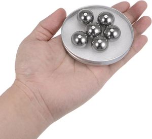 SAIGE Sourcing Map 8PCs Bolas de alta precisión 20mm de diámetro G25 Bola de Hrc60-66 pulida para rodamientos Plata - Product Image 3