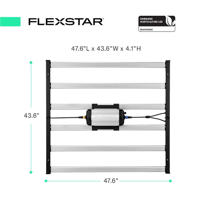 Flexstar กําหนดเอง 645 วัตต์ Cob เต็มสเปกตรัมนําแสงเติบโต 645w สําหรับการทําฟาร์มแนวตั้งในร่ม